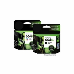 Combo Cartucho 664XL negro+color Alternativo