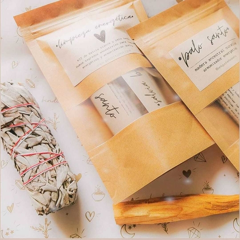 Kit de limpieza de Salvia blanca & Palo santo