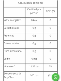 Propóleo Fuerte Aumenta Las Defensas Noble Apicultor 50 capulas - comprar online