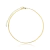 Colar choker fita. Banhado a ouro 18k.