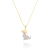 Colar pingente dog. Banhado a ouro 18k.
