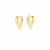 Brinco argola coração. Banhado a ouro 18k. - comprar online