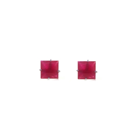 Brinco Rubi - Ouro 18k