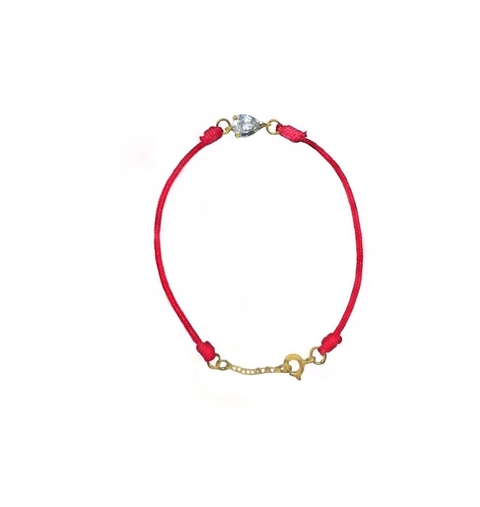 Pulseira Red com Safira - Ouro 18k