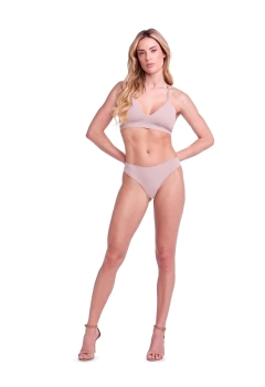 Sutiã Nadador Sem Bojo Basic Beauty Bege Amêndoa - Plie - La Messon Intimates