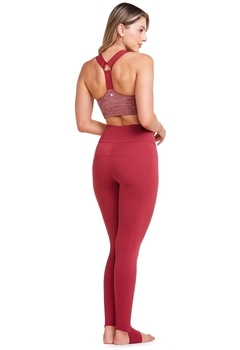 TOP NADADOR COM BOJO REMOVÍVEL FITNESS YOGA CEREJA - PLIE - La Messon Intimates