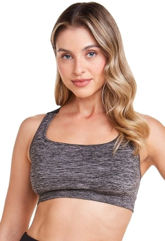 TOP NADADOR COM BOJO REMOVÍVEL FITNESS YOGA PRETO - PLIE - comprar online