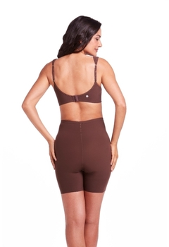 BERMUDA LONG SLIM AMAZÔNIA MARROM ANDIROBA - PLIE - La Messon Intimates