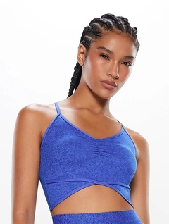 Top Nadador Liso Recharge Azul - Body For Sure