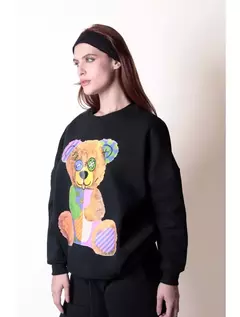 Moletom oversize bear hate you na internet