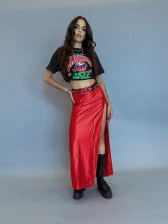 Conjunto grécia cetim perolado vermelho - comprar online