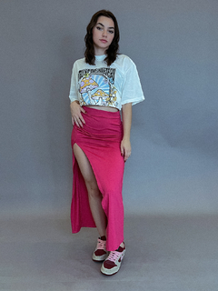 Camiseta Boyfriend Trust the Mystery Off White - comprar online