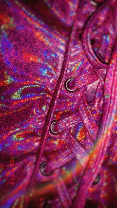 Hotpants laminado pink - BY Famelli