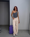 Calça cargo wide leg