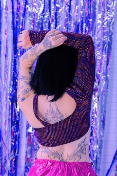 Imagem do Cropped lets ombro só pink