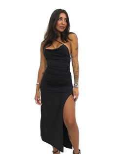Vestido fenda Scarlett preto na internet