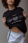 Camiseta mc oversize gola alta bdd hyde park preto - comprar online
