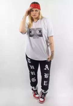 Calça Moletom Jogger Thug Babe Preta - comprar online