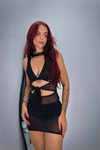 Vestido tule YASS preto