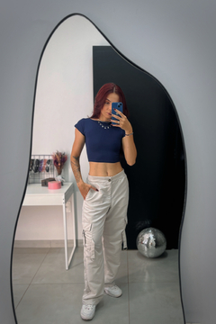 Cropped costas nua poliamida