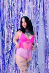 Body pink recortes w/ transparência