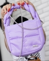 Bag puffer corrente lilás