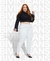 Calça Bolso Faca Branca - Fem - Ceci Blanc