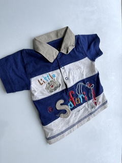 Chomba azul y blanca Safari 3-6m (151)