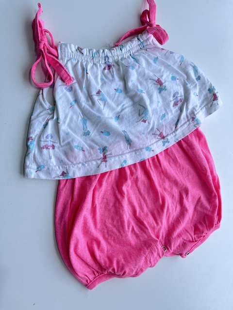 Romper rosa de bailarinas Crayon 9m (145)