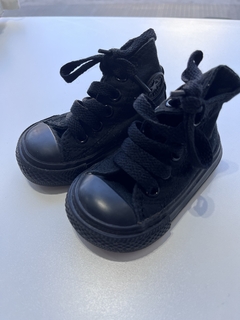 Zapatillas negras tipo botita Converse 16-17 (158) - comprar online