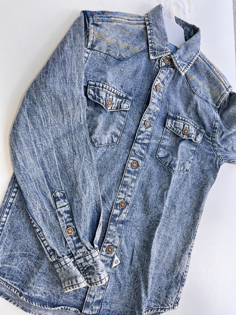 Camisa Jean bordada t10 años(11)