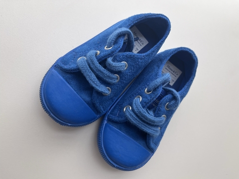 Zapatillas azul de cordon Mimo t.18 (170)