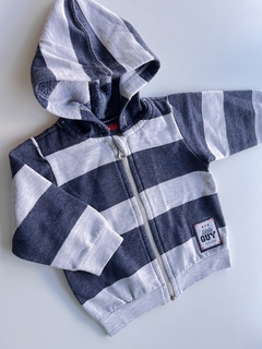 Campera rayas azul y gris Mimo T9m (17)