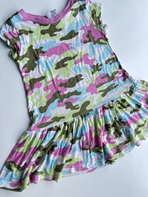 Vestido camuflado rosa mc Grisino 2a (140)