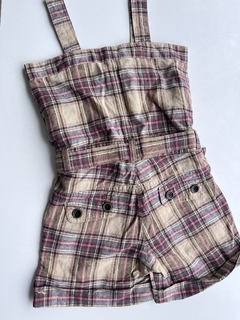 Enterito marron sin mangas escoces Zara 4a(152) en internet