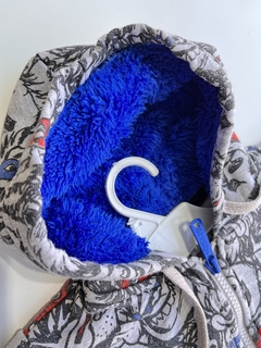 Campera Grisino azul animales t9-12m(02) - comprar online