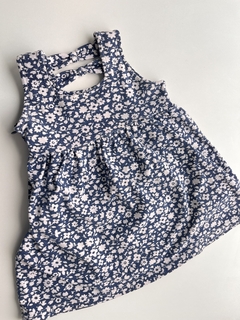 Vestido mc azul floreado cheeky 6m (118)