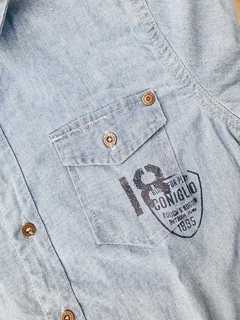 Camisa de jean cuello rojo Coniglio 10a(1829 - comprar online