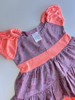 Vestido naranja rayado GdeB 9m(147) - comprar online