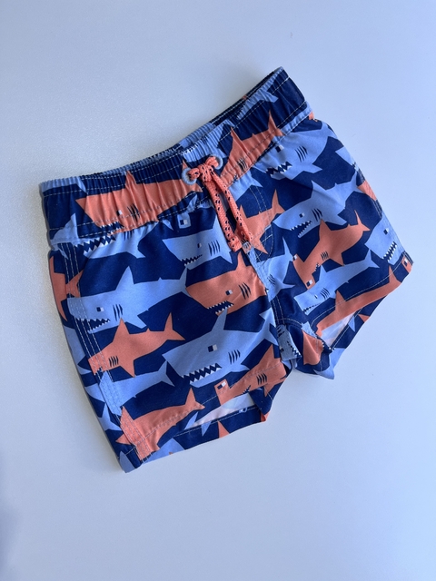 Malla tiburon naranja y celeste Gap 0-3m(157)