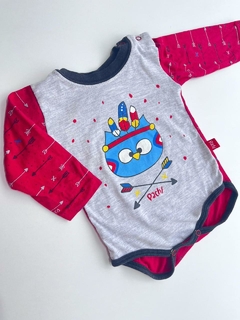 Body gris y rojo de pajaro ml Pachi 2m (115)