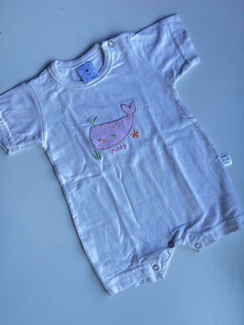 Enterito blanco mc ballena Micky baby 3m(129)