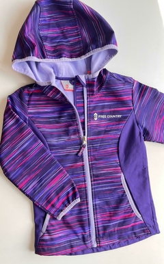 Campera termica violetas de lineas Free country t4a (201)