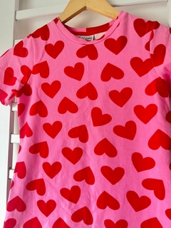 Vestido ROSA corazones Grisino t9/10a (278) - comprar online