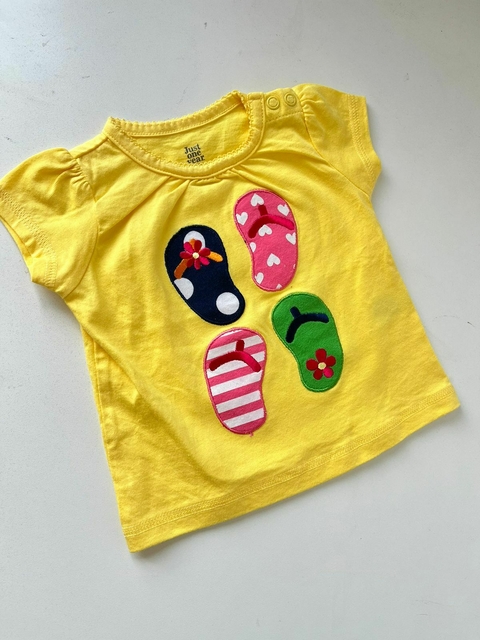Remera amarilla ojotas Carters 3m(310)