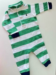 Enterito de algodon blanco y verde ml Polo Ralph Lauren t3m(256)