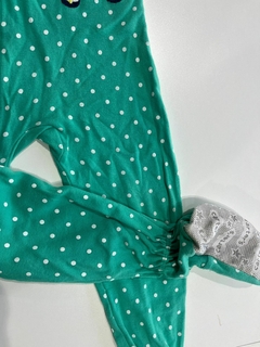 enterito de algodon verde lunares carters t4a (374) en internet