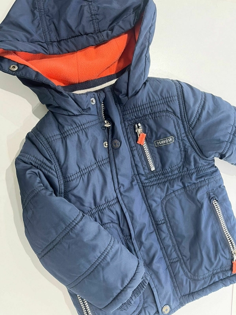 Campera azul con polar naranja Oshkosh t3a(173) - comprar online