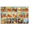 Kit Via Sacra Estacoes Em 15 Quadros Azulejos Varios Tamanhos Orathea