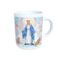 Caneca Nossa Senhora das Graças Religioso em cerâmica 325ml Orathea - Personalize Canecas Azulejos e mais | Orathea Presentes